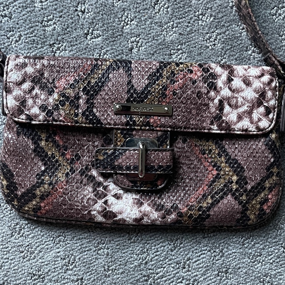 Nine West Python Pattern Crossbody Bag - image 1
